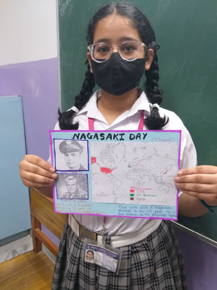 St. Mark's World School, Meera Bagh - Nagasaki Day  : Click to Enlarge