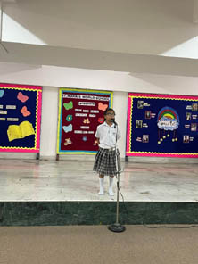 St. Mark's World School, Meera Bagh - Poem Recitation Event for Class 4 : Click to Enlarge