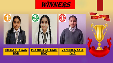 St. Mark's World School, Meera Bagh - Story Weaving Competition Results of Class 4 : Click to Enlarge