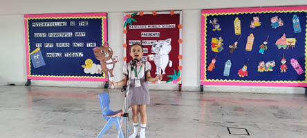 St. Mark's World School, Meera Bagh - Story Telling Event for Class Seedling : Click to Enlarge