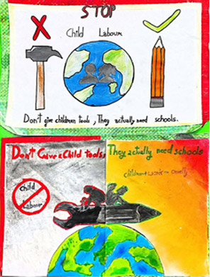 St. Mark's World School, Meera Bagh - World Day against Child Labour : Click to Enlarge