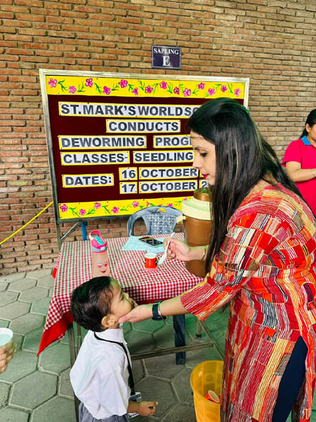 St. Mark's World School: Deworming Campaign : Click to Enlarge