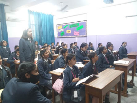 St. Mark's World School, Meera Bagh - G20 Activity by students of Class IX with Class VI and VII : Click to Enlarge