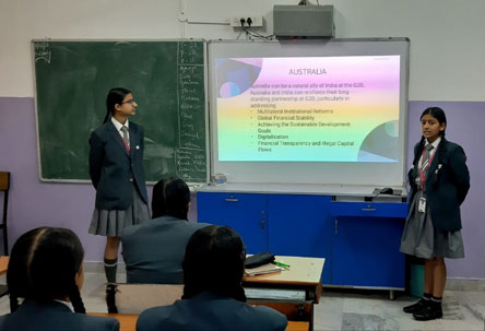 St. Mark's World School, Meera Bagh - G20 Activity by Class IX-C : Click to Enlarge