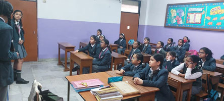 St. Mark's World School, Meera Bagh - G20 Activity by students of Class IX with Class VI and VII : Click to Enlarge