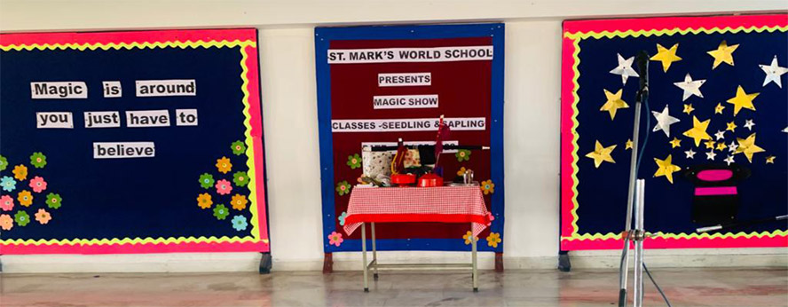 St. Mark's World School, Meera Bagh - Magic Show for Classes Seedling and Sapling : Click to Enlarge
