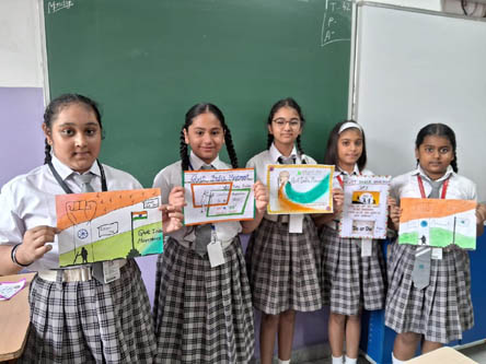St. Mark's World School: Quit India Movement Activity : Click to Enlarge
