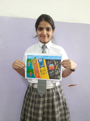 St. Mark's World School, Meera Bagh - Road Safety by Class 10 : Click to Enlarge