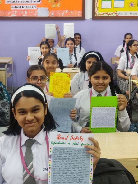 St. Mark's World School, Meera Bagh - Road Safety by Class 10 : Click to Enlarge
