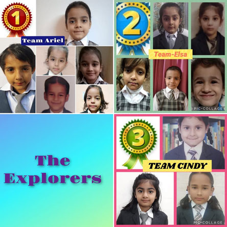 St. Mark's World School, Meera Bagh - Winners of Inter Class Quiz by Class 1 : Click to Enlarge