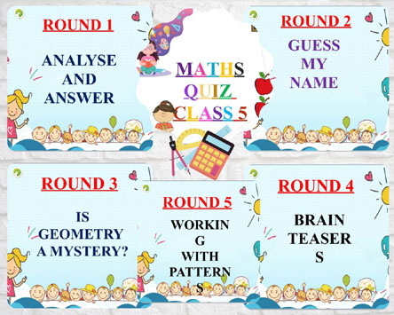 St. Mark's World School, Meera Bagh - Maths Quiz by Class 5 : Click to Enlarge