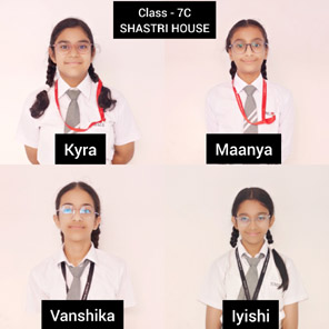 St. Mark's World School, Meera Bagh - Class 7 Winners of Mathematics Quiz : Click to Enlarge