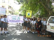 SMS, Girls School, Meera Bagh - Anti Littering Rally : Click to Enlarge