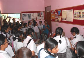 SMS Girls School - Vist to Goonj : Click to Enlarge