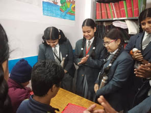 St.Marks World School Meera Bagh - Visit to Blind School : Click to Enlarge