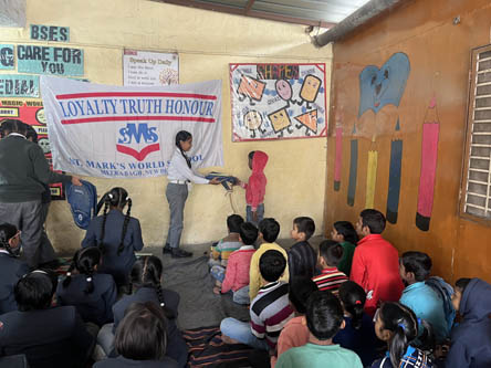 St.Marks World School Meera Bagh - Community Service for Sahyog Care for You : Click to Enlarge