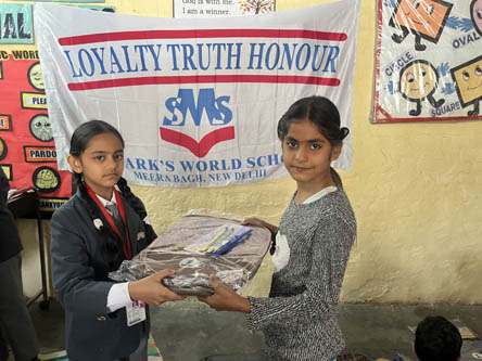 St.Marks World School Meera Bagh - Community Service for Sahyog Care for You : Click to Enlarge