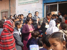 SMS, Girls School - Social Service - Sahyog : Click to Enlarge