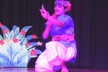 SMS, World School - Play Enactment: Naatya Manchan by Class 5 : Click to Enlarge