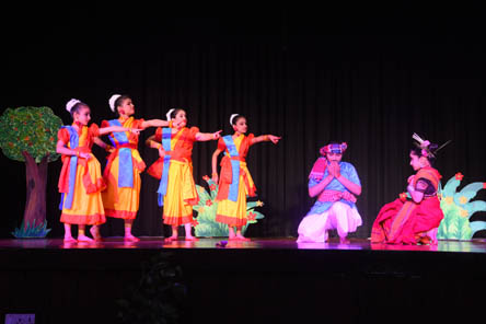 SMS, World School - Play Enactment: Naatya Manchan by Class 5 : Click to Enlarge