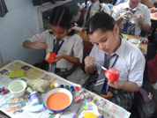 SMS, Girls School - Shilpkar Basket Making Workshop : Click to Enlarge