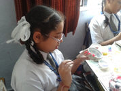 SMS Girls School - Shilpkar Basket Making Workshop : Click to Enlarge