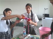 SMS Girls School - Tie and Dye Workshop : Click to Enlarge