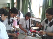 SMS Girls School - Tie and Dye Workshop : Click to Enlarge
