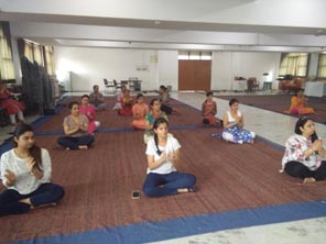 St. Mark's Girls School, Meera Bagh - Yoga Workshop : Click to Enlarge