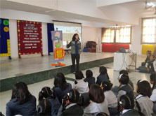 St. Mark's Girls School, Meera Bagh - Workshop conducted by YAKULT DANONE INDIA : Click to Enlarge