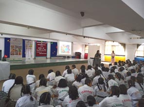 St. Mark's Girls School, Meera Bagh - Bhoomi ka Campaign - a step towards organic farming : Click to Enlarge