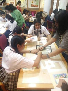 St. Mark's Girls School, Meera Bagh - Intach one-day hands-on Workshop : Click to Enlarge