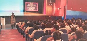 St. Mark's Girls School, Meera Bagh - Workshop on Menstrual Health and Hygiene : Click to Enlarge