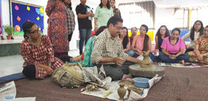 St. Mark's Girls School, Meera Bagh - Pottery Workshop : Click to Enlarge