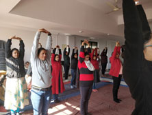 St. Mark's Girls School, Meera Bagh - Yoga Workshop : Click to Enlarge