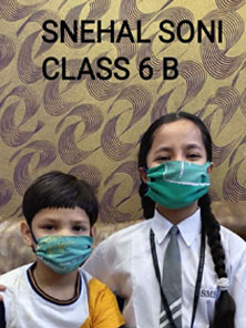 St. Mark's Girls School, Meera Bagh - Mask Making Workshop : Click to Enlarge