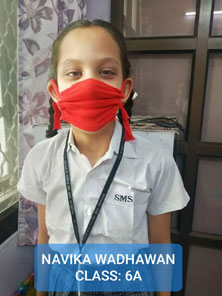 St. Mark's Girls School, Meera Bagh - Mask Making Workshop : Click to Enlarge