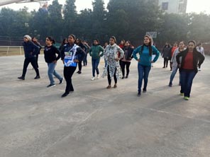 St. Mark's Girls School, Meera Bagh - Zumba, an Exercise Fitness Program : Click to Enlarge