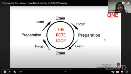 St. Mark's Girls School, Meera Bagh - Webinar organised by Orient Blackswan : Empowering the Learner: from Rote learning to Critical thinking : Click to Enlarge