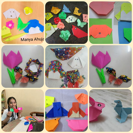 St. Mark's Girls School, Meera Bagh - Origami Workshop : Click to Enlarge