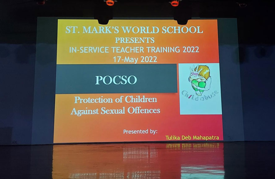 St. Mark's World School, Meera Bagh - POCSO Training Workshop : Click to Enlarge