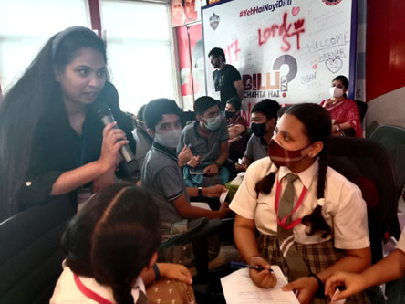 St. Mark's World School, Meera Bagh - Podcast making Workshop by HT Pace : Click to Enlarge