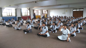 SMS, Girls School - Fit India Movement (CBSE) Day1: Yoga, Fitness, Nutrition : Click to Enlarge