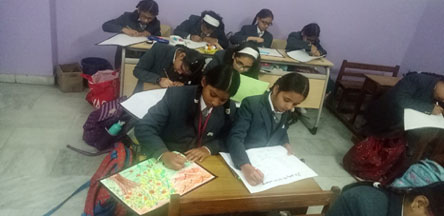 SMS, Girls School - Fit India Movement (CBSE) - Day3: Poster Making : Click to Enlarge