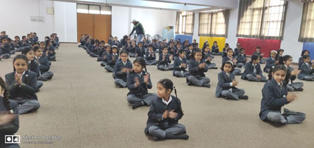 SMS, Girls School - St. Mark's Girls School, Meera Bagh, Delhi - Yoga for Class 1 to 5 : Click to Enlarge