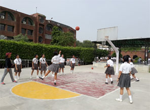 SMS, Girls School - Basketball Activity : Click to Enlarge