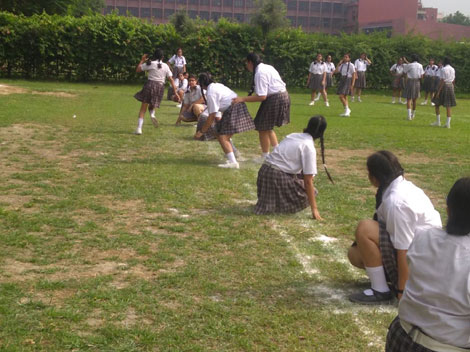 SMS, Girls School - Kho Kho Activity by Class XII : Click to Enlarge