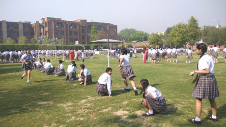 SMS, Girls School - Kho Kho Activity by Class XI : Click to Enlarge
