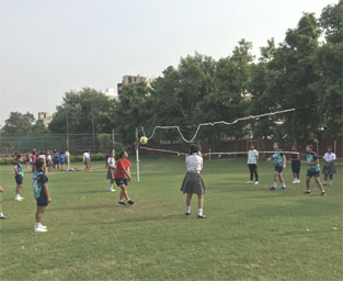 SMS, Girls School - Volley Ball Activity : Click to Enlarge