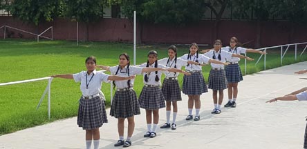 SMS, Girls School - Physical Fitness by Class XII : Click to Enlarge